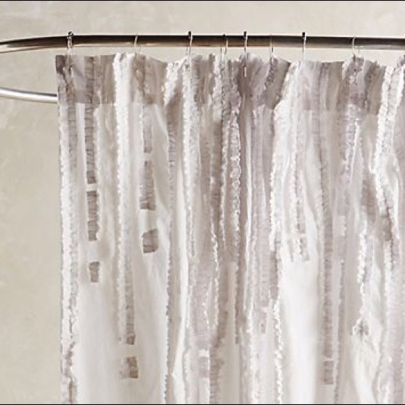NEW Anthropologie Wisteria shower curtain - Picture 3 of 4